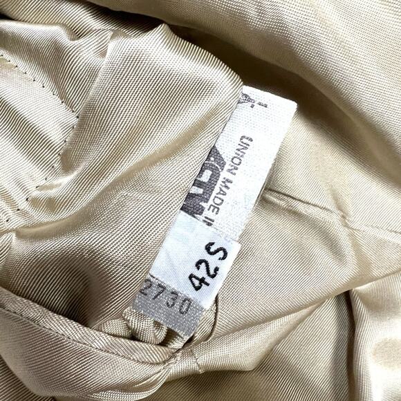 Hart Schaffner & Marx Suit Jacket Tan Two-Button Long Sleeve Sport Coat Men' 42S - Picture 4 of 14